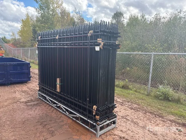 Quantity of (20) 9 ft 3 in x 6 ft 4 in Powder Coated Fencing (Unused)
