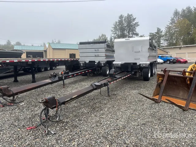 2018 Pioneer Truckweld 15 ft 6 in Tri/A Turntable Pup Dump Trailer