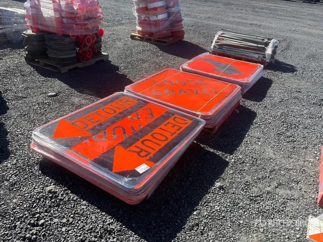 Quantity of (3) Pallets of Road Signs