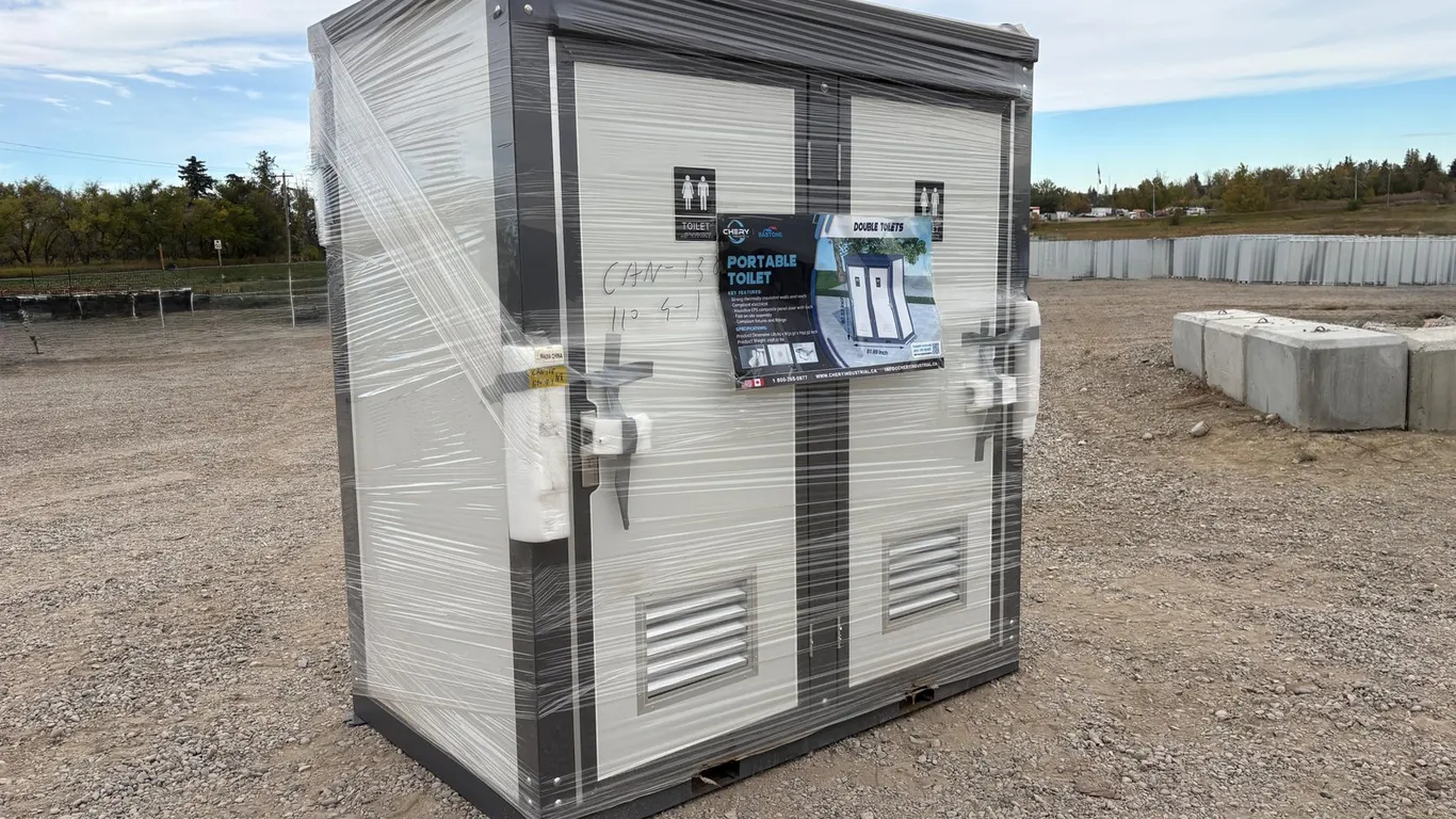 Unused Bastone 2-Stall Mobile Washroom