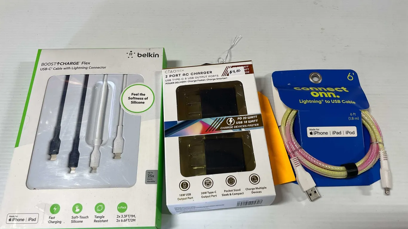 iPhone Charging Cables and AC Chargers (T5)