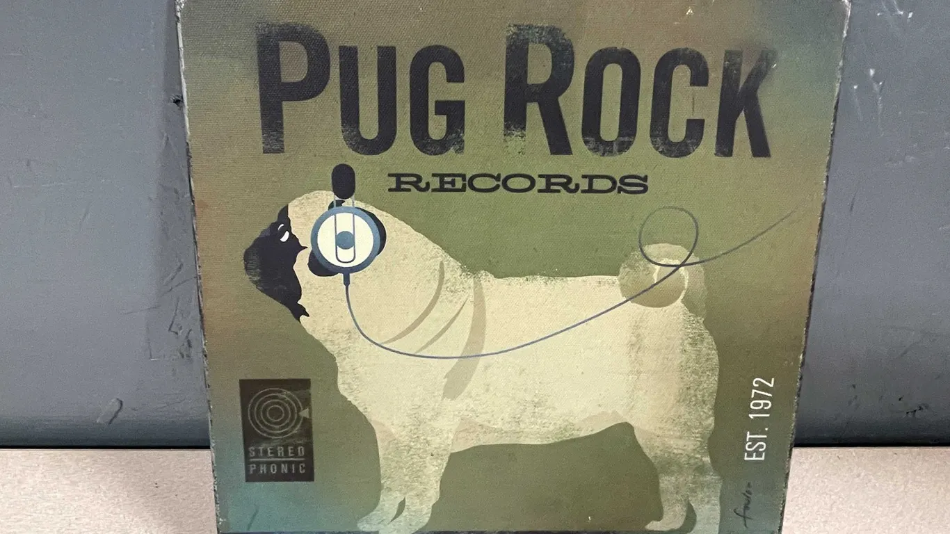 Pug Rock Records Metal Sign (T3)