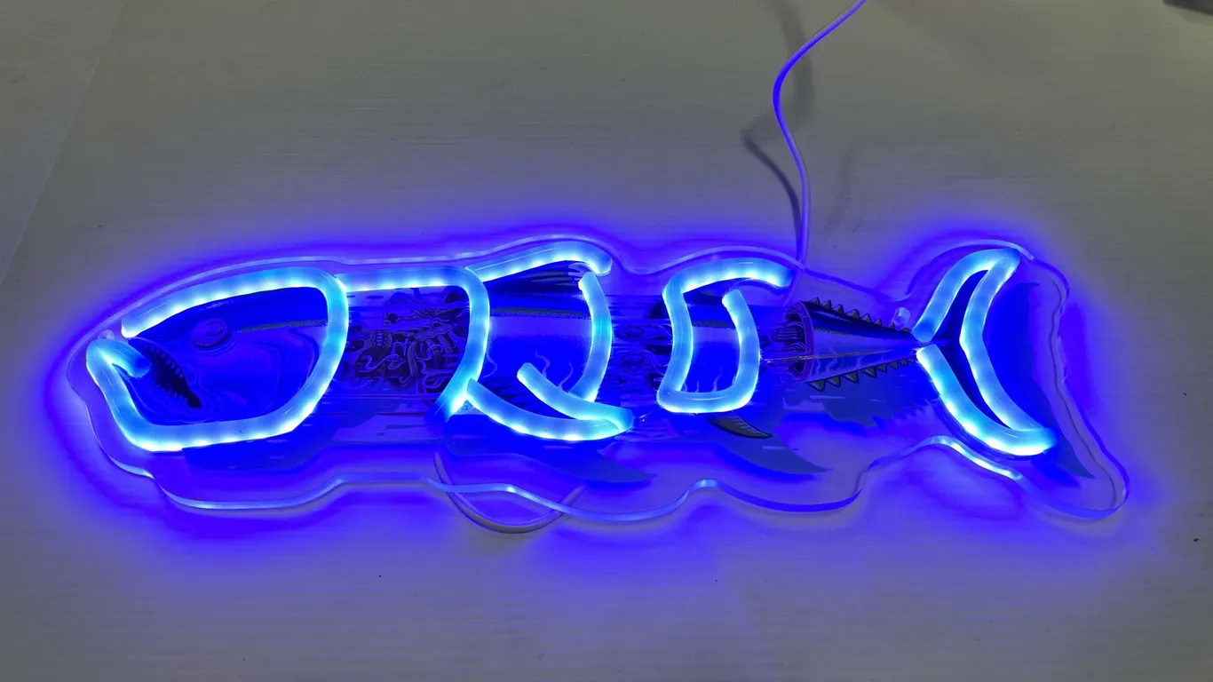 Fish That Ate A Human LED Neon Style Light (T5)