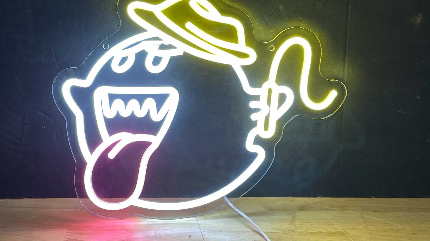 King Boo Super Mario LED Neon Style Light (T5)