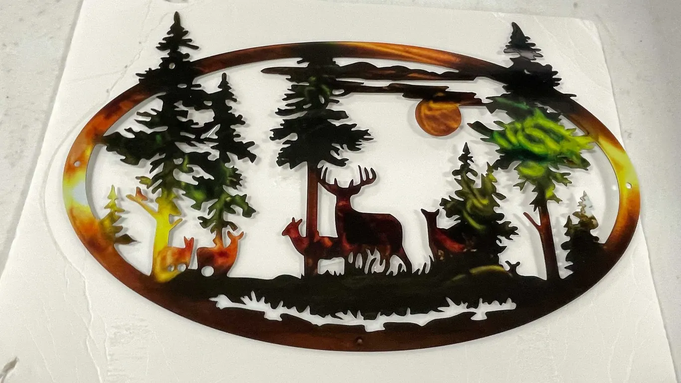 Laser Cut Metal Wildlife Sign (T-2)