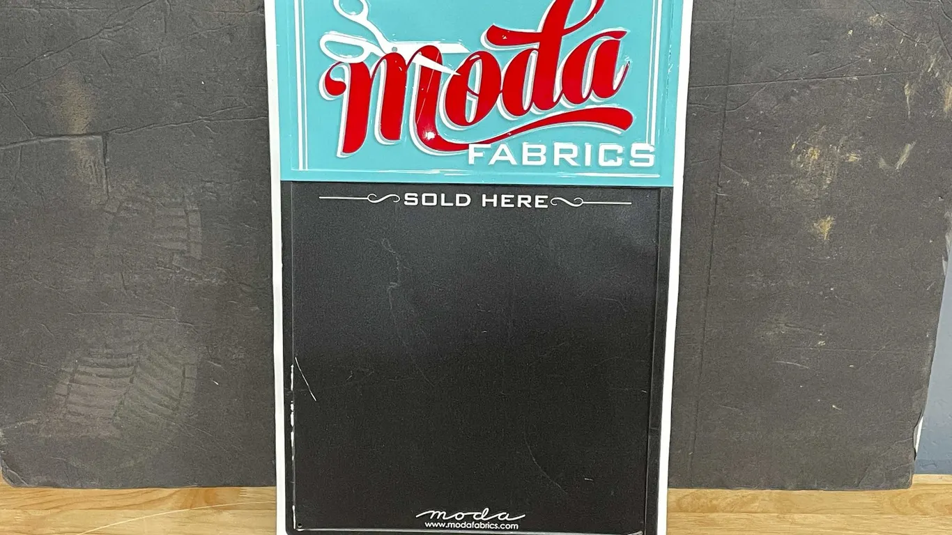 Moda Fabrics Metal Sign with Chalkboard (T5)