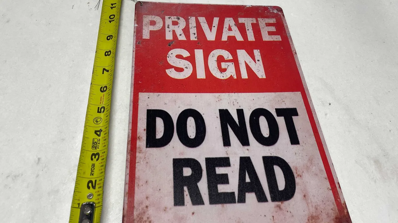 Metal Novelty Sign (T-2)