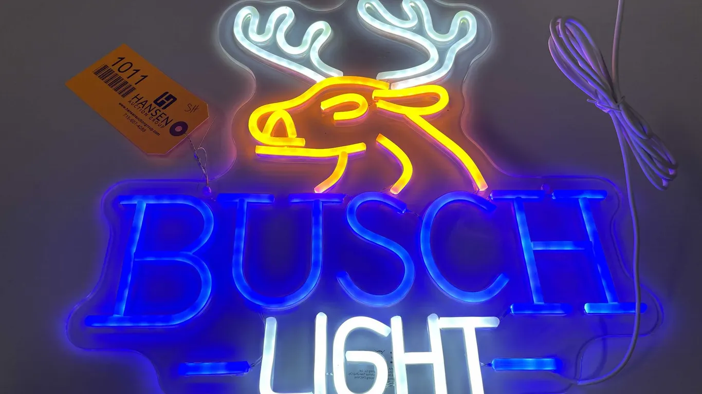 Busch Light Buck Deer LED Neon Style Light (T6)