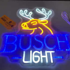 Busch Light Buck Deer LED Neon Style Light (T6)