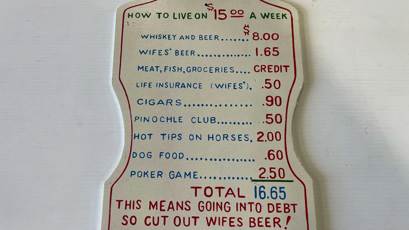 Vintage Wooden How To Live Funny Sign (T5)