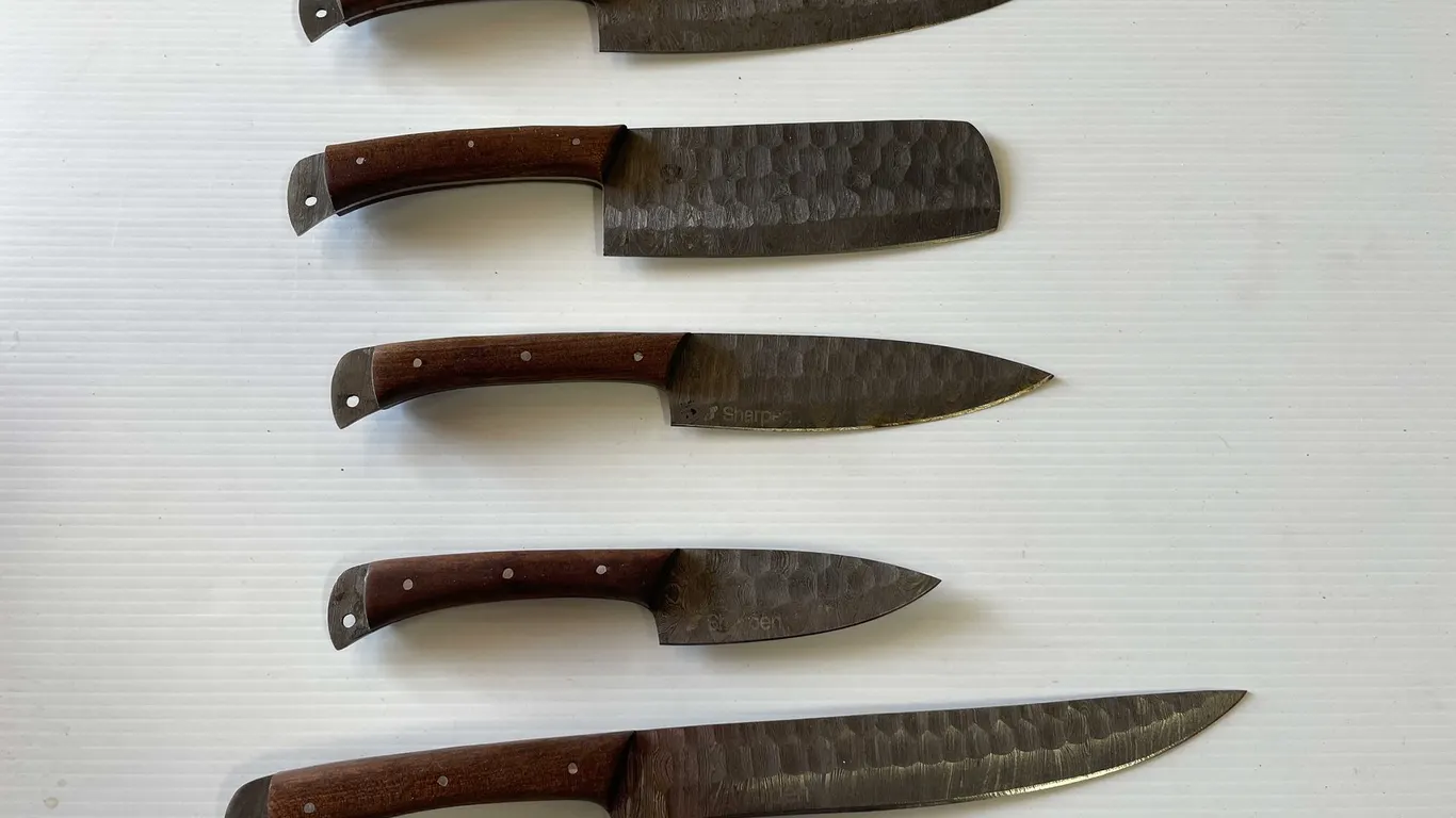 Custom Damascus Knife Set (T5)