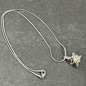 Sterling Silver Starfish Pearl Necklace (FR1)