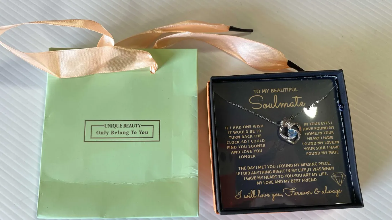 To My Beautiful Soulmate Sterling Silver Necklace (FR1)