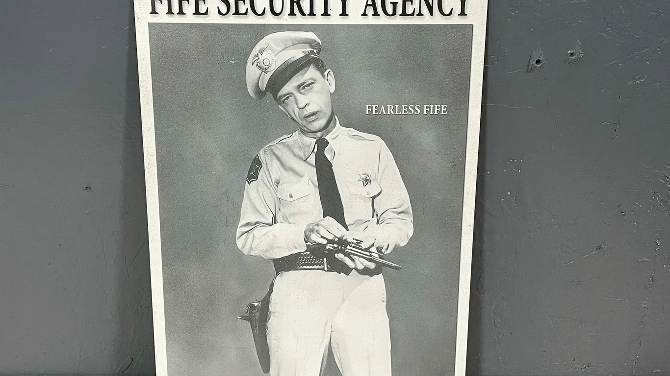 Barney Fife Security Agency Metal Sign (T4)