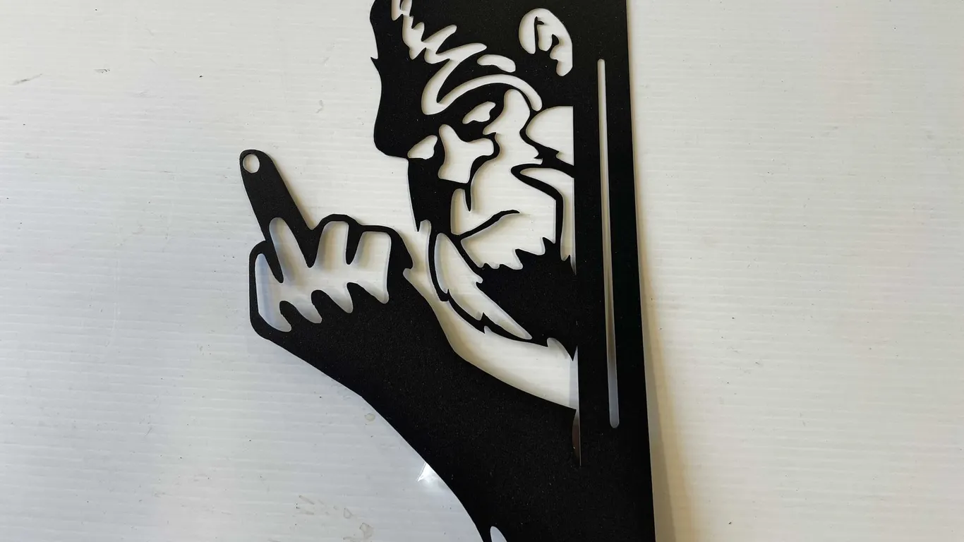 Laser Cut Bigfoot Metal Sign (T5)