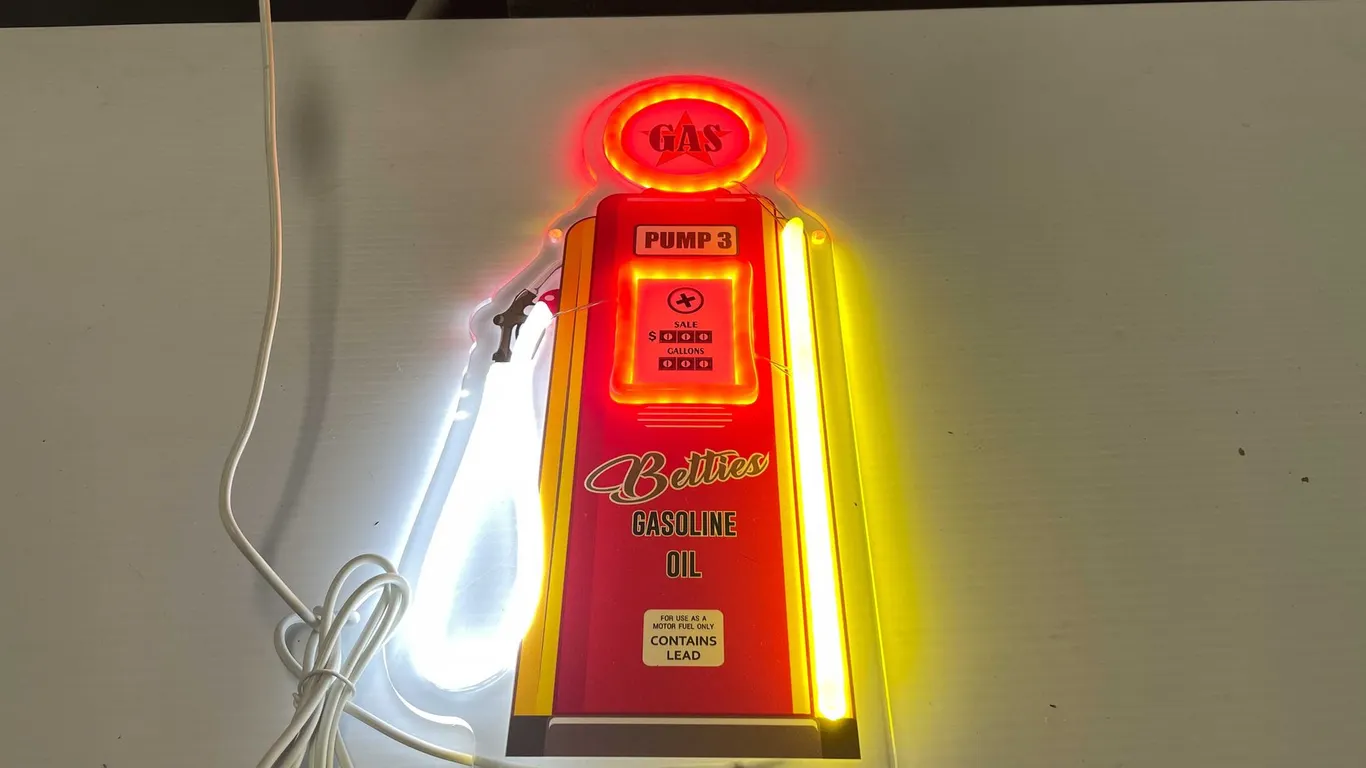 Gasoline Pump LED Neon Style Light (T5)