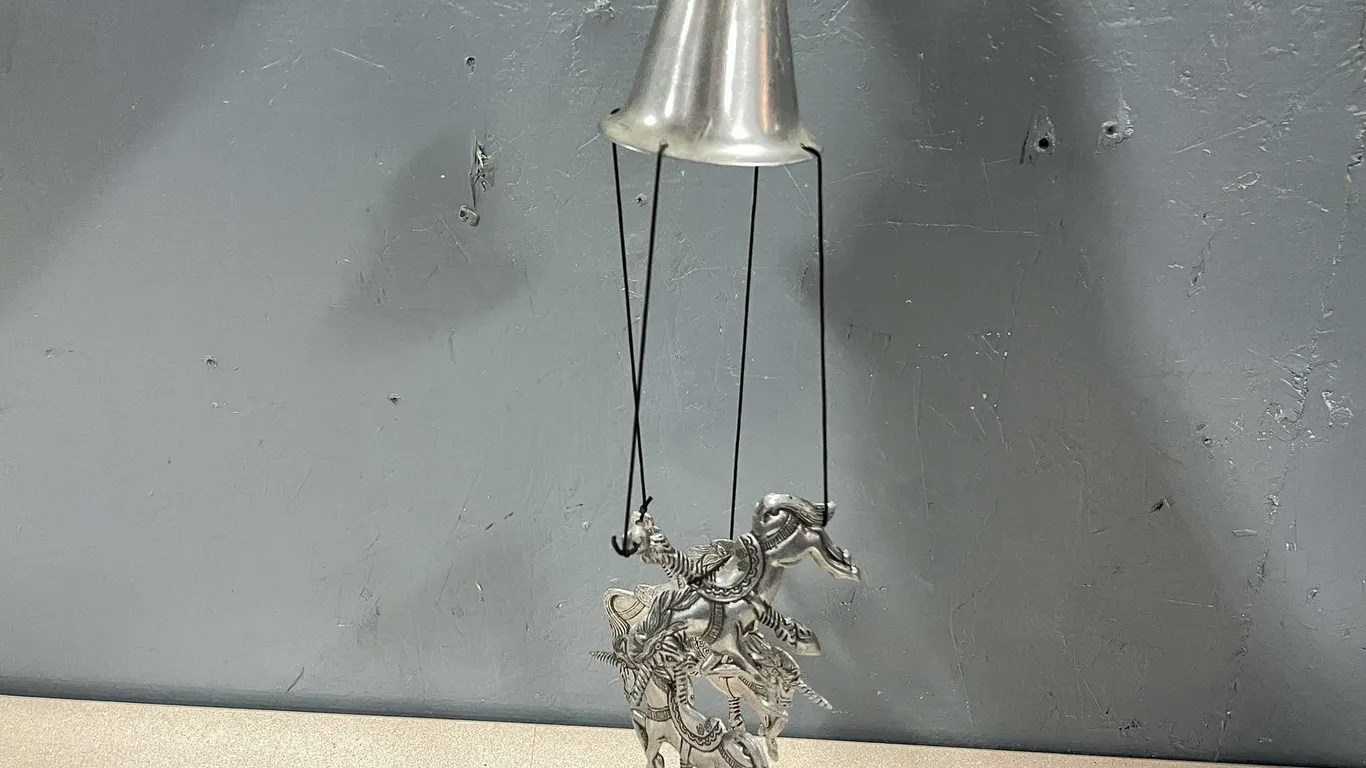 Vintage Aluminum Unicorn Wind Chime (T4)