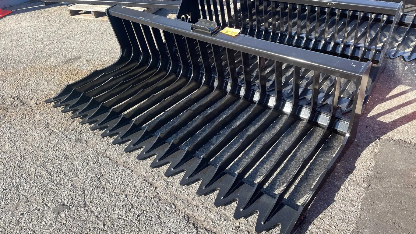 76" Skid Steer Low Side Skeleton Bucket (06)