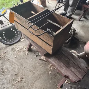 (2) Wooden Benches and Wooden Crate