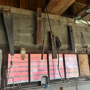 Vintage Hand Tools on Wall