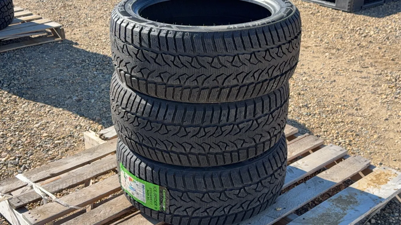 QTY of (3) 225/45R17 Ice-Spider II Tires without Rims