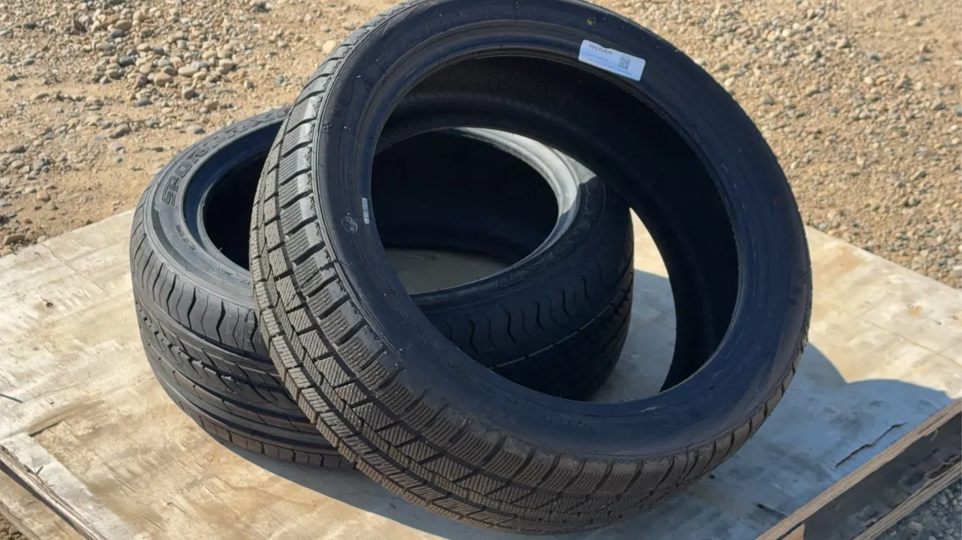 QTY of (2) 215/45R17 Tires without Rims. Different Tread. (1 BOTO, 1 Joyroad)