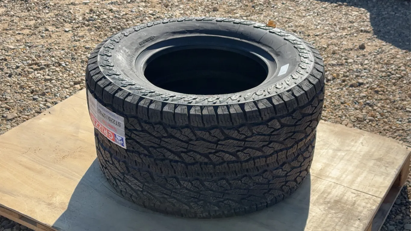 QTY of (2) ST225/75R15 Trailer Tires without Rims