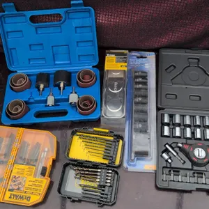 Tool Accessories: DEWALT, Jobmate, Drill Bits, Sockets, Sanding Drums