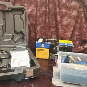 General DCS300-09 Inspection Camera, Power Fist Pulley Lift, and Ratchet Strap Set