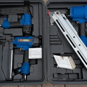 Campbell Hausfeld 3-Piece Pneumatic Nail Gun Set with Case and Accessories