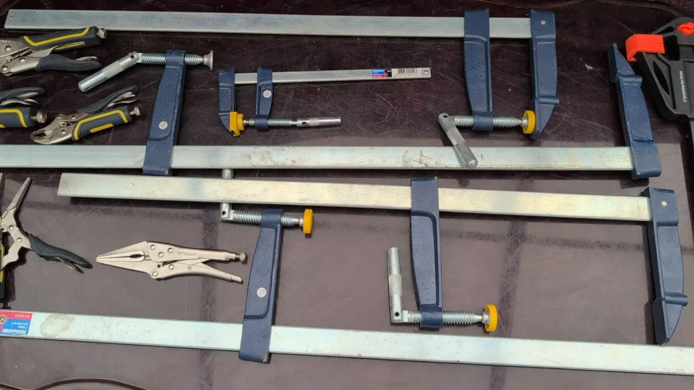 Mastercraft F-Clamps, C-Clamp, and Locking Pliers Assorted Sizes
