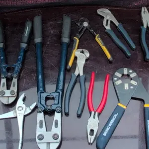 Stanley Cubix Laser Level and Assorted Pliers and Hand Tools Lot