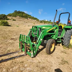 John Deere Tractor Model 5203 w/ Forks, Bucket, & Storage Box
