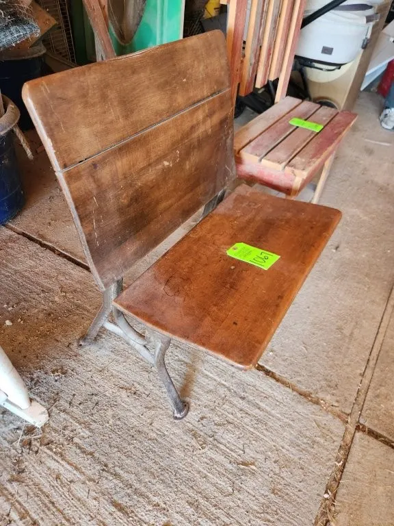 Antique School Bench