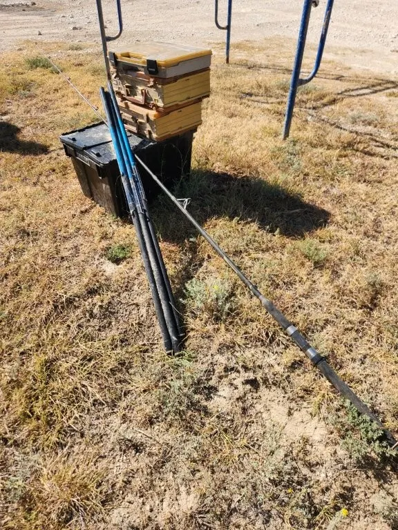 Fishing Gear, Fish Tackle, Rod, & 3 Crappy Poles