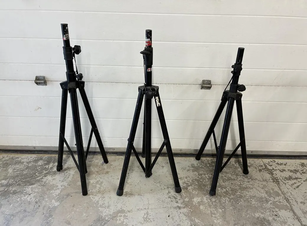 (3) Light Duty Speaker Tripods