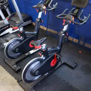 (2) Life Fitness Stationary Exercise Bikes