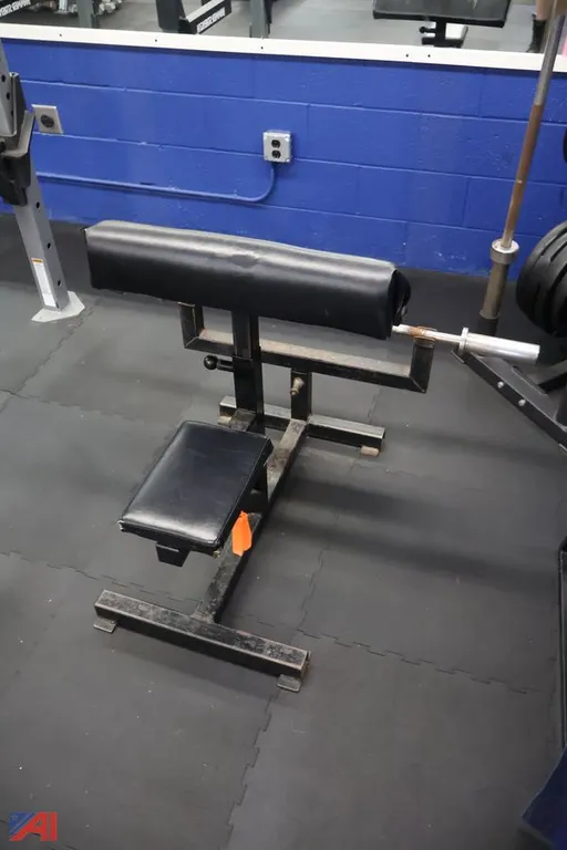 Arm Bicep Bench and Bar