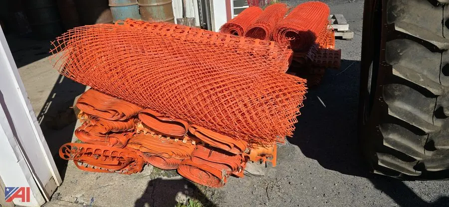 (2) Pallets of Snow Fencing and (60) Poles
