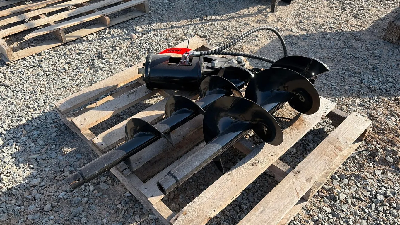 Unused Mini Excavator Auger Attachment W/(2) Bits