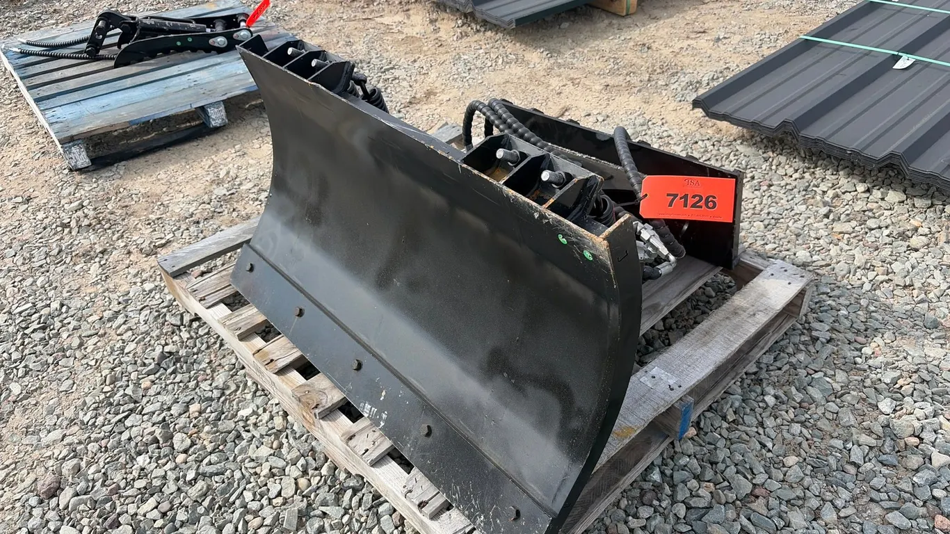 Approx. 38" Unused Mini Skid Steer Snow Blade Attachment