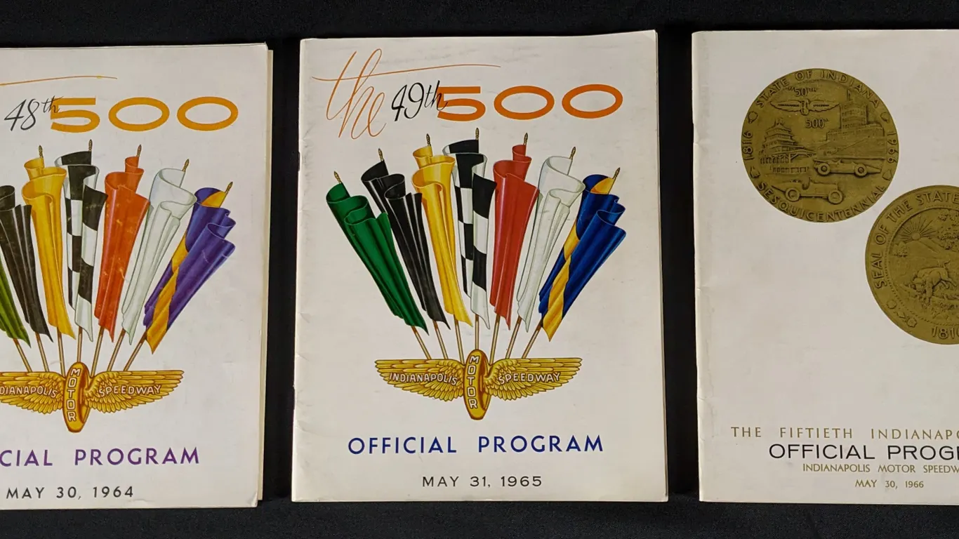 1964 1965 1966 48TH 49TH 50TH INDY INDIANAPOLIS 500 RACE OFFICIAL PROGRAMS