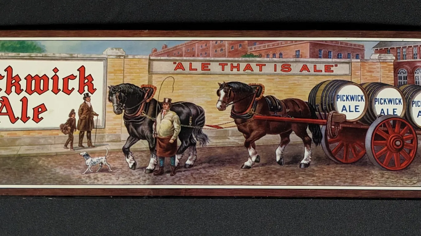 TOC TIN BEER SIGN PICKWICK ALE
