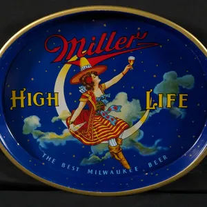 BEER TRAY MILLER HIGH LIFE BEER MILWAUKEE WISCONSIN