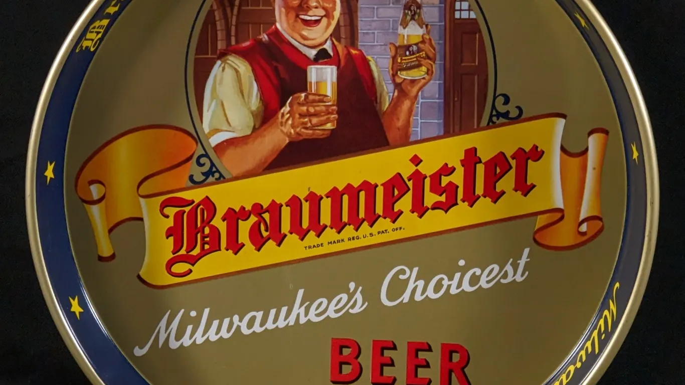 BEER TRAY BRAUMEISTER MILWAUKEE'S CHOICEST BEER