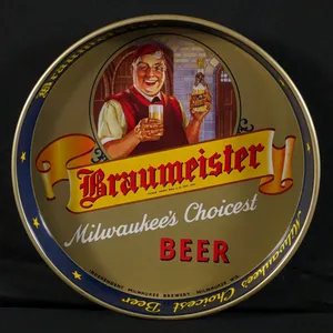 BEER TRAY BRAUMEISTER MILWAUKEE'S CHOICEST BEER