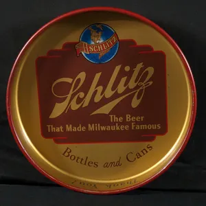 BEER TRAY SCHLITZ IN BOTTLES & CANS MILWAUKEE WISCONSIN