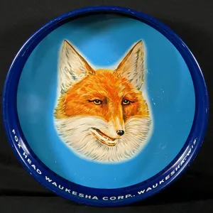 BEER TRAY FOX HEAD 400 BREWED WITH WAUKESHA WATER WISCONSIN