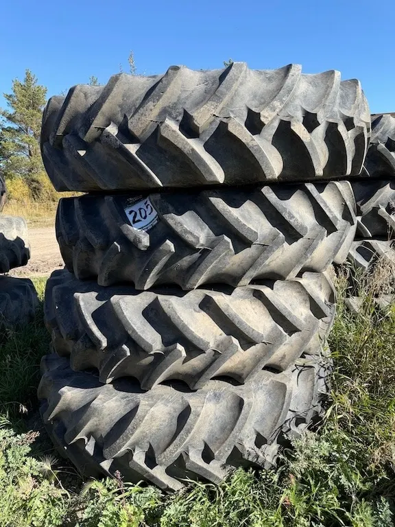 (4) 18.4 R42 Radial Tractor Tires w/ Rims