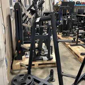 BLACK 6 STATION COMMERCIAL FREE WEIGHT EXERCISE RACK